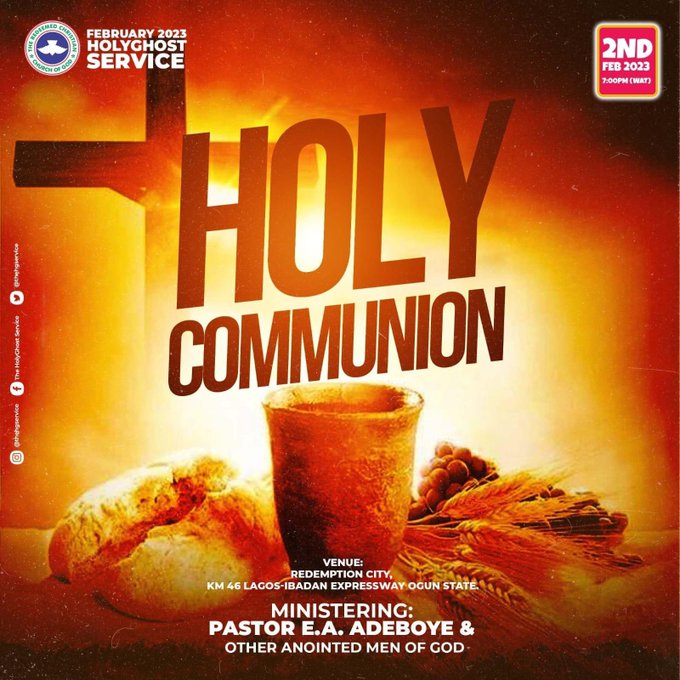 Join us this evening as we start the new month with the Holy Communion Service.Theme: WonderfulT....