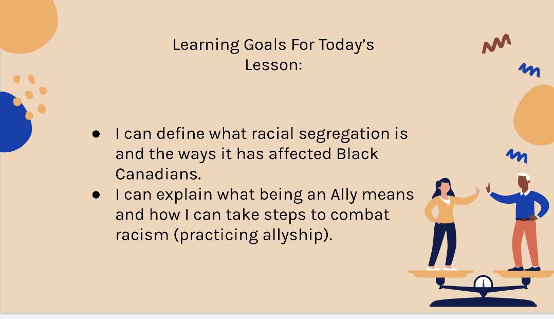 MyahBirrell's tweet photo. Today’s language lesson focused on a read aloud of #IntersectionAllies, educating the grade 4/5’s about racial segregation in the past and ways that racism continues to be prevalent today. We looked at how WE can be a good ally and show up for those in our community! @Ms_Paradis https://t.co/qzHWZK4MCN