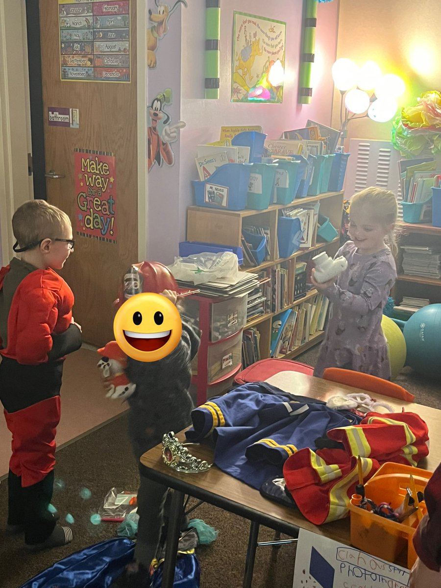 BrittanyEmbler's tweet photo. We are finishing our Economics Unit by having community stores today and tomorrow! These Kinders did the best job buying and selling at the stores today! What creative ideas they all had! I’m a proud teacher! @oakgrovees @JoTysor #itsbeterinthegrove https://t.co/VBRx9CgDSi