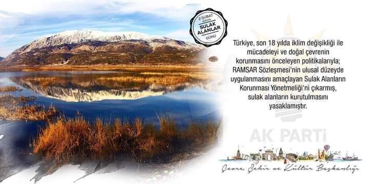 mersin_csk's tweet photo. Kuraklık başta olmak üzere küresel iklim değişikliğinin etkilerinin her geçen gün daha yoğun yaşandığı günümüzde sulak alanların değeri ve önemi daha iyi anlaşılıyor. Su varlığımızı korumak gelecek nesillerin hakkını korumaktır...
#SulakAlanlarGünü@CK_Samsun @mrefikbagsiz https://t.co/mvU3ojBdS3
