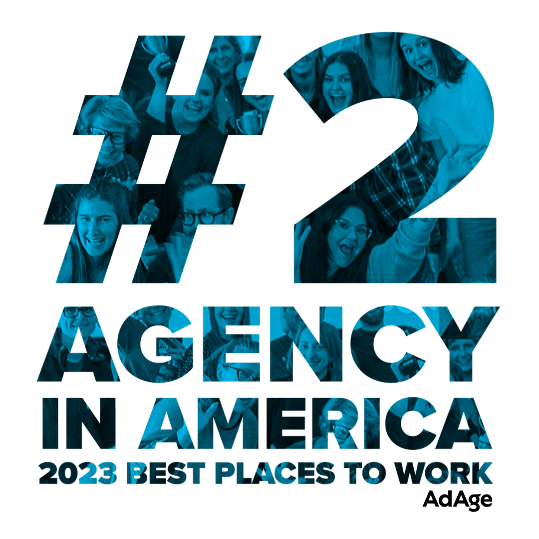 CommitAgency's tweet photo. Commit is humbled and oh-so-proud to have been ranked the #2 agency in the country on @AdAge’s 2023 Best Places to Work list among companies up to 200 employees. As the feedback comes directly from our own team members, we’re still pinching ourselves! 💙 https://t.co/r0wpFpOGLI