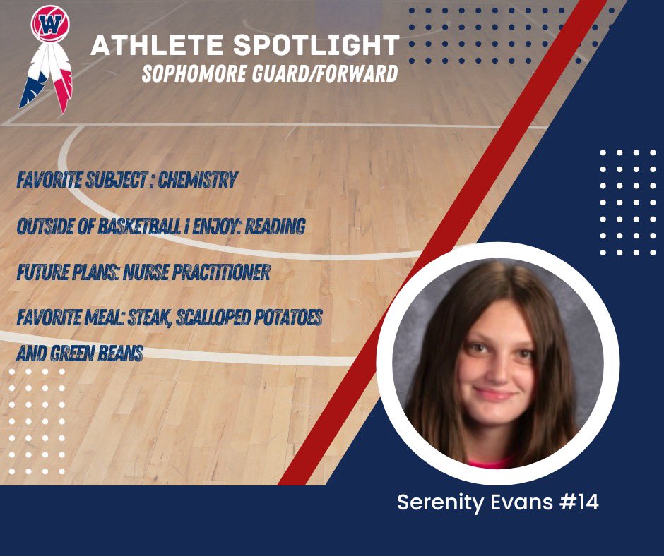 🚨Game Alert🚨 come cheer on your Lady Blackhawks at Oswego tonight (5:00 &amp; 6:30)!  Also, check out our athlete spotlight - Serenity Evans #14