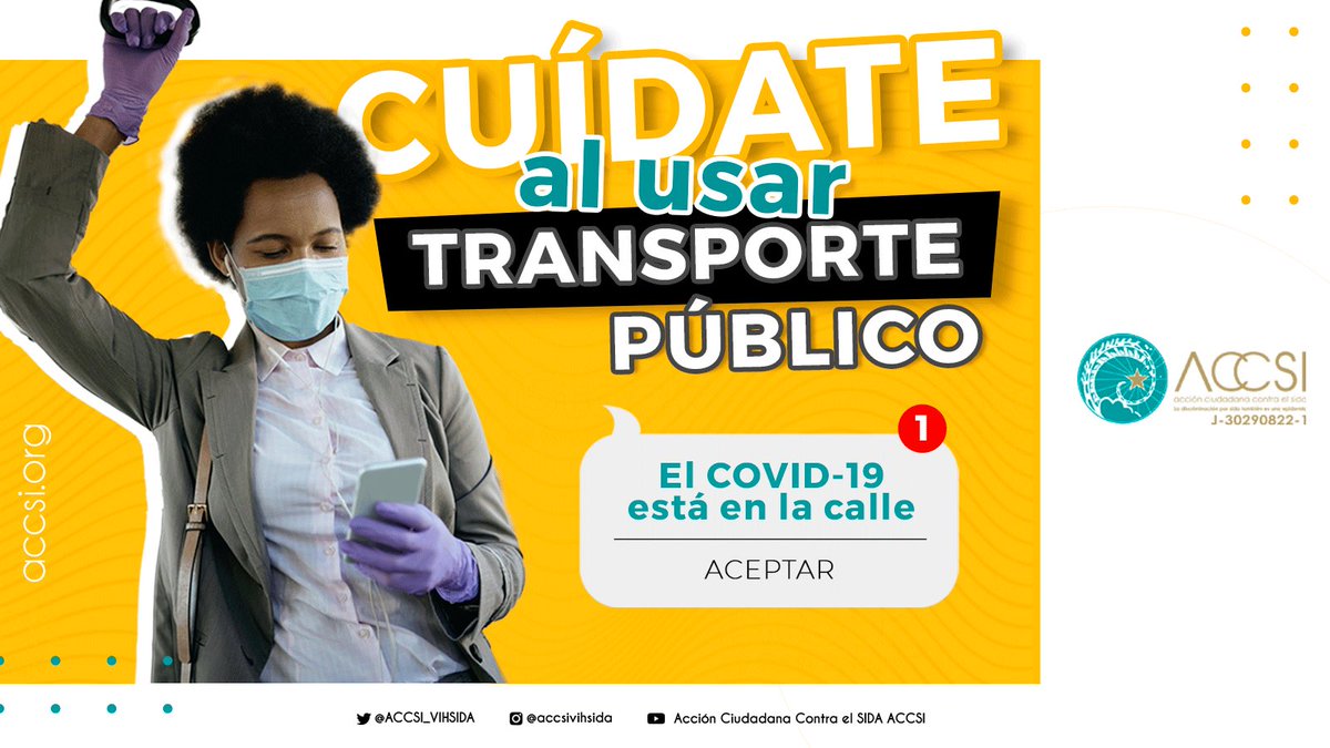 ACCSI_VIHSIDA's tweet photo. Si usas transporte público a diario es importante que tengas en cuenta las medidas de prevención citadas en este hilo para evitar contraer COVID-19 ⬇️

¡Está en nuestras manos no bajar la guardia! 

#ACCSI #COVID19 #Prevencion https://t.co/lNDrAEvobg