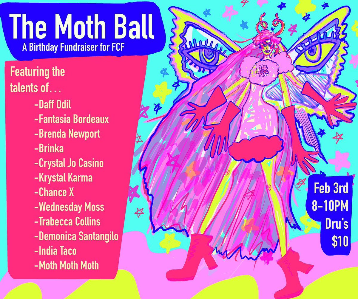 Happy Birthday to our Focus Center Foundation Program Director (and resident Magical Being), Moth Moth Moth!
Celebrate Mothie's birthday at the Moth Ball, a fundraiser for the FCF, tomorrow at Dru's!
#Memphis #SupportLocalCreativity #RayRicoFreelance