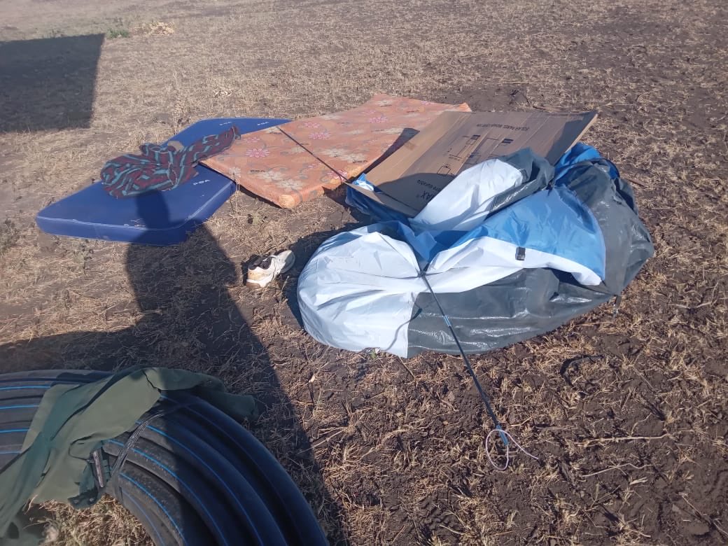 STutana's tweet photo. Isiolo farmers count losses after their farm items and personal belonging destroyed by Army officers from School of Artillery Isiolo claiming ownership of land which is 30km from the camp. We need justice.  ⁦@HonAdenDuale⁩ ⁦@kdfinfo⁩ ⁦@GDU011⁩ ⁦⁦ https://t.co/Ky1oqGjBtO