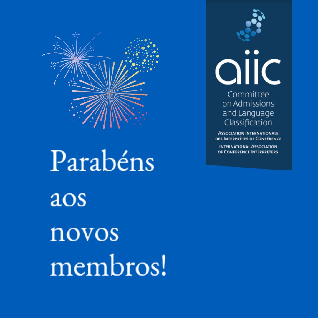 Saiu o relatório do CACL (Comitê de Admissões e Classificação Linguística da AIIC)! A AIIC Brasil parabeniza a todas as pessoas que embarcam neste novo capítulo de sua história profissional. #aiic #aiicbrasil #welcometoaiic #simultaneoustranslation #xl8 #1nt #aiic70 #whyAIIC