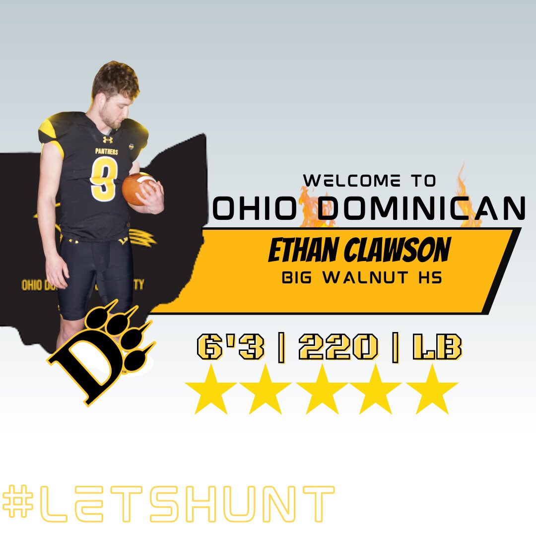 OFFICIAL!

Ethan Clawson, Linebacker
Big Walnut HS
6’3 220

Welcome home, Ethan! #LetsHunt🐾
