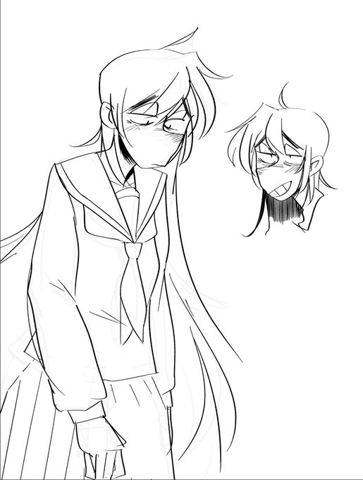 ラフ描き直してみたりとか
なんとなく線引いてみたりとか 