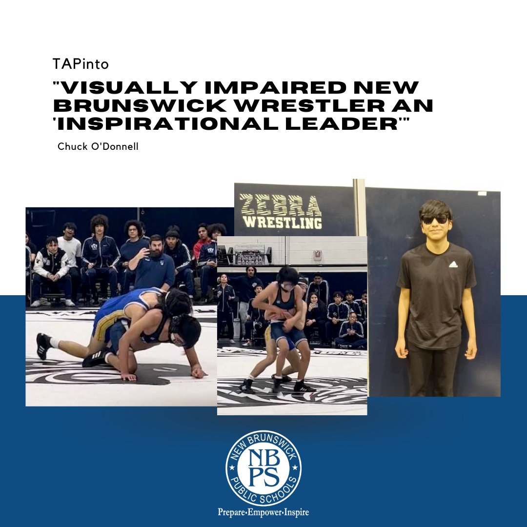 NBHS freshman, Oscar Garcia, was recognized in this TAPinto article as an "Inspirational Leader" for his persistence and determination as a student and wrestler. Read more about his story here: bit.ly/3joQ5H7