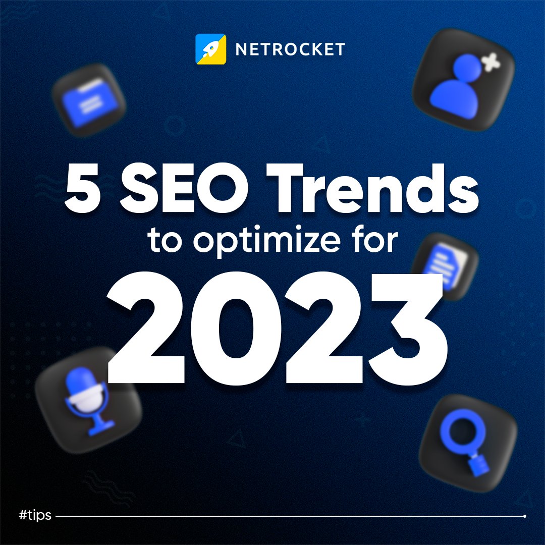 Are you ready for SEO in 2023? 🚀 Here are some of the key trends to watch out for:

1️⃣Mobile-first indexing
2️⃣Voice search
3️⃣Artificial intelligence
4️⃣Structured data
5️⃣First-hand experience on a topic (the new “E” in EEAT)

Make sure you are prepared for these upcoming trends🔝