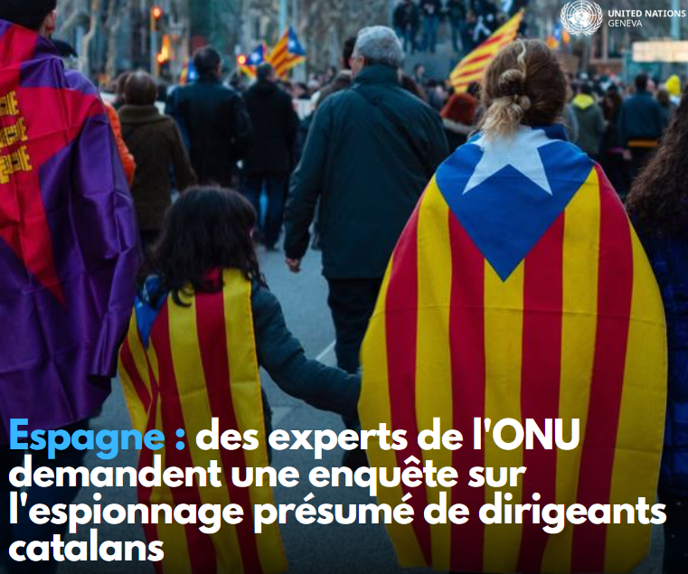 Espagne 🇪🇸 : des experts de l'ONU <a href="/UN_SPExperts/">UN Special Procedures</a> demandent une enquête sur un programme d'espionnage présumé visant les dirigeants catalans.

bit.ly/3DBNq3P <a href="/UNHumanRights/">UN Human Rights</a>