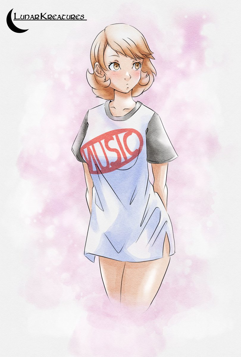 Alright time for a yukari drawing! She would totally be the type that steals Makoto's shirts to wear when sleeping or just when she feels like it lol. Really like how it turned out, was also testing watercolors on CSP. #yukaritakeba #persona3 #persona
