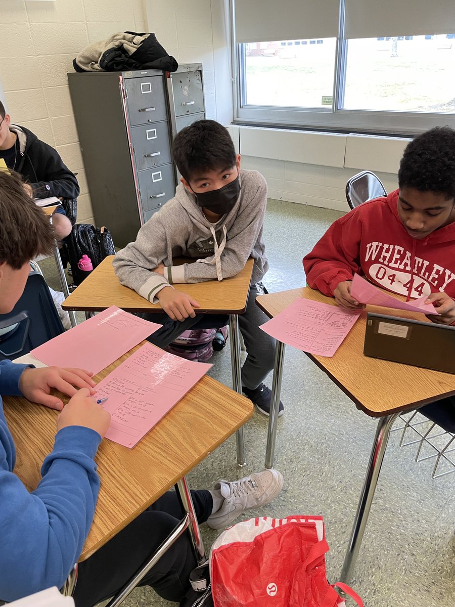 How are Euclidean quadrilateral proofs graded on the Regents? Students worked in groups of 3 to use rubrics and grade model response sets of sample student work, rotating through color coded stations to complete a total of four different proofs. #ewlearns