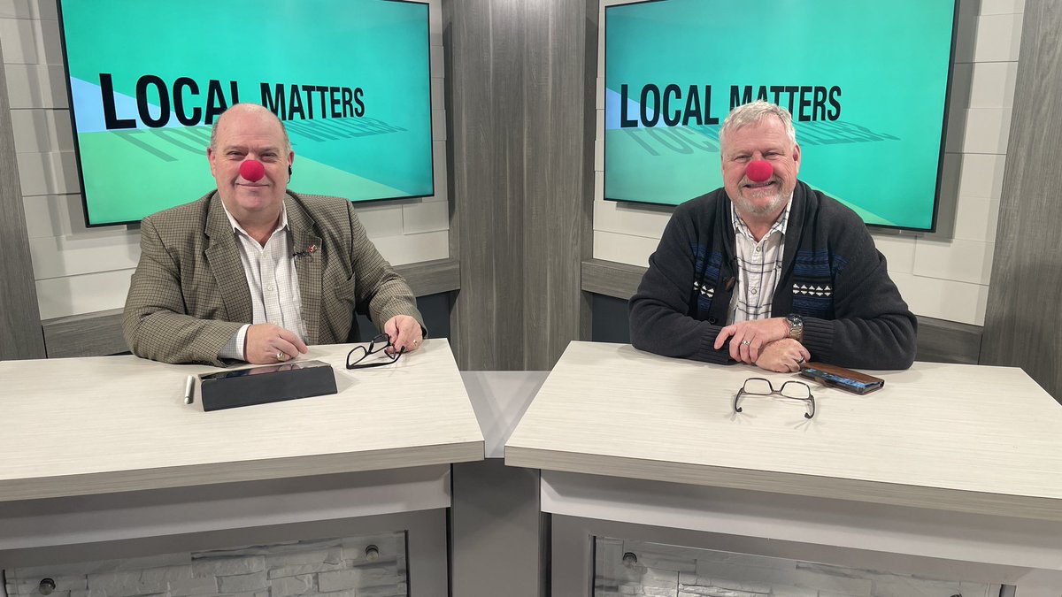 MCluett_Milton's tweet image. Why are @ClarkSomerville and @Mike_Cluett wearing Red Noses? Addiction to the movie Patch Adams? Nope…you have to tune in tonight at 730pm on @YourTVHalton for #LocalMatters to find out more. (Don’t worry, we’ll let you guess in the comments) CH 14/700HD Epico 100 #LocalTV