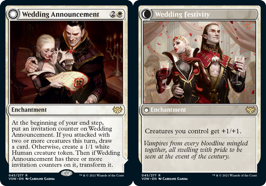 urabrask forge is such an interesting design with wedding announcement to show the way wotc are differentiating red and white tokens, white going wider and red having individually bigger tokens that sac