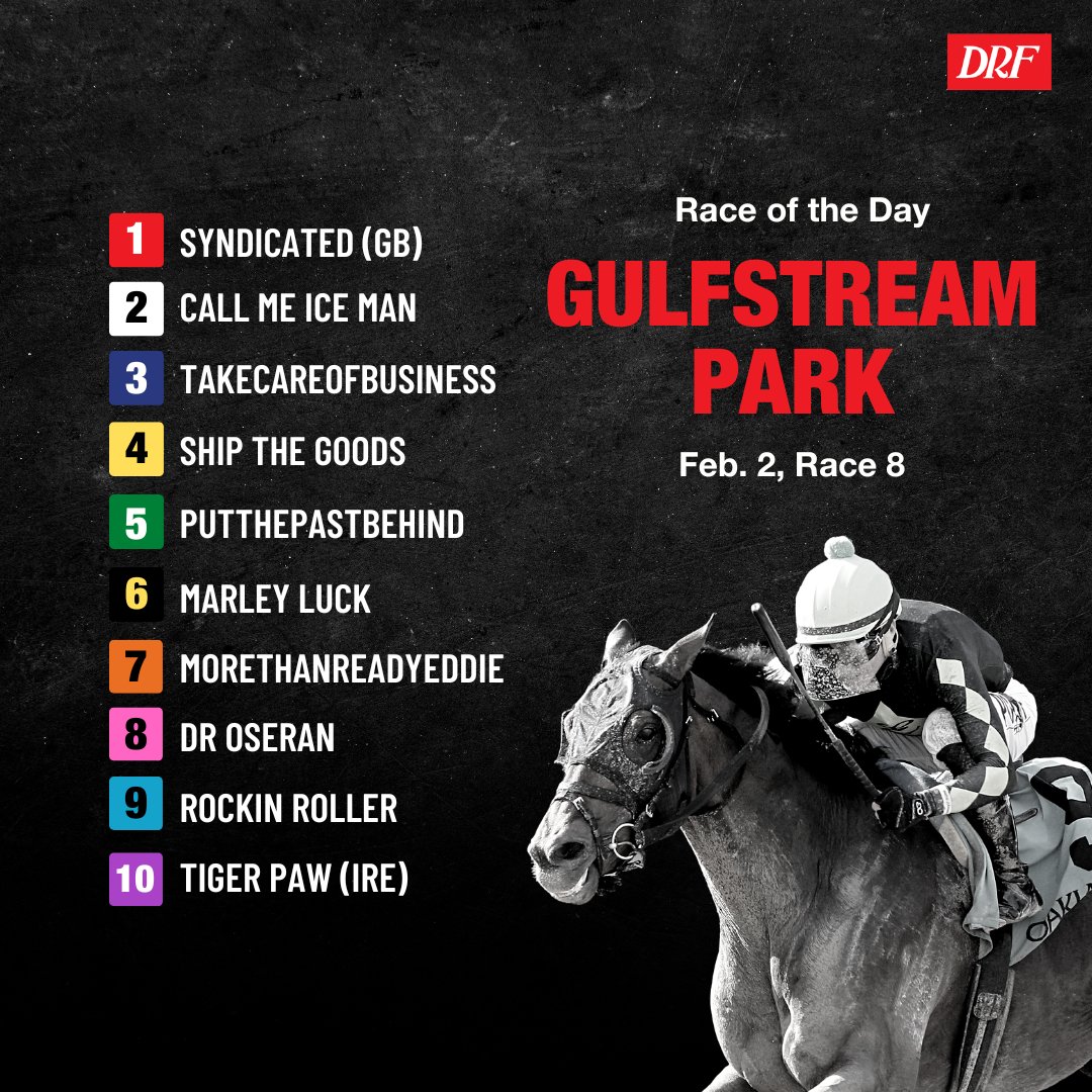 Daily Racing Form on Twitter: "Thursday's Race of the Day is ...