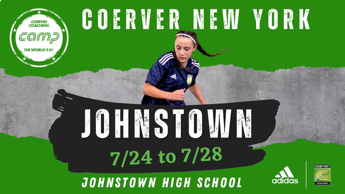 CoerverNewYork (@coervernewyork) on Twitter photo <a href="/BillsSoccer/">Johnstown Lady Bills Soccer</a>
Grow Your Game with Coerver New York this summer.
We are excited to come to Johnstown at Johnstown High School this summer.
📅 July 24-28
🥅 First Skills, Play Like The Stars & High School Prep
⚽️ Players Ages 4-17 years old
🏟️ Johnstown High School <a href="/BillsSoccer/">Johnstown Lady Bills Soccer</a>
Grow Your Game with Coerver New York this summer.
We are excited to come to Johnstown at Johnstown High School this summer.
📅 July 24-28
🥅 First Skills, Play Like The Stars & High School Prep
⚽️ Players Ages 4-17 years old
🏟️ Johnstown High School