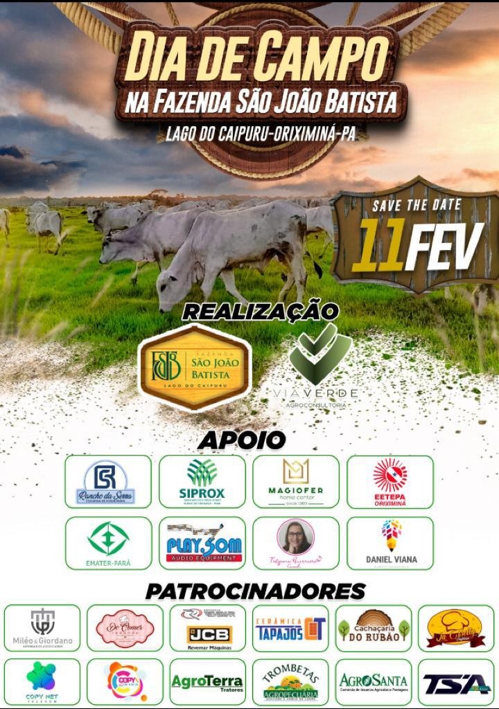 ViaVerde_'s tweet photo. O segundo Dia de Campo do Projeto Pecuária de Resultados de 2023 já está marcado para ocorrer no dia 11/02!
O tema da vez será: Gerenciamento eficiente para retomada da atividade produtiva.
Não percam! https://t.co/QcAMHOjwYW