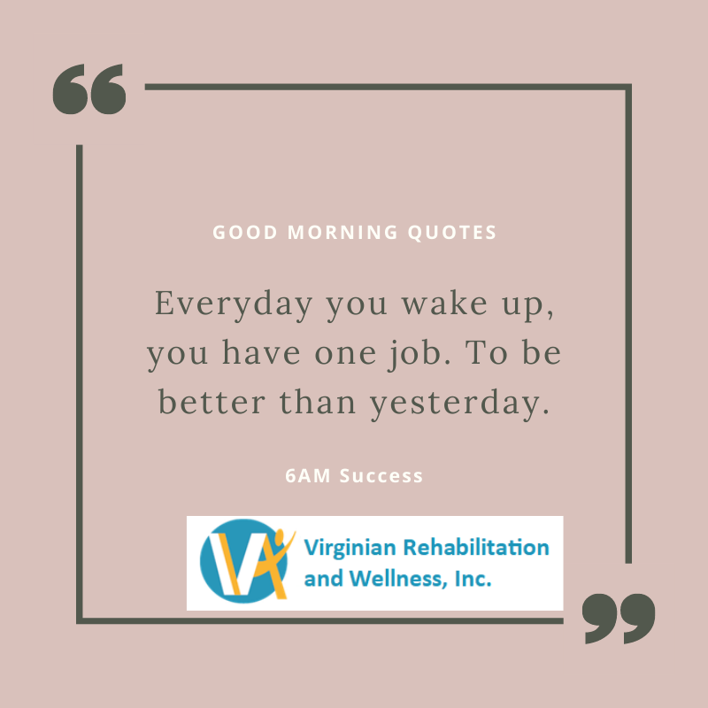 VAOPTherapy's tweet photo. Motivation Thursday! Today we strive to be better each day! https://t.co/5F9uz4i9Uh