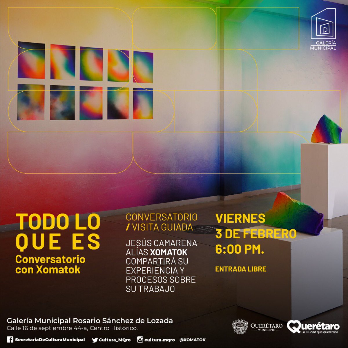 Este viernes conservatorio y visita guiada de la obra  “Todo lo que es” de Xomatok.