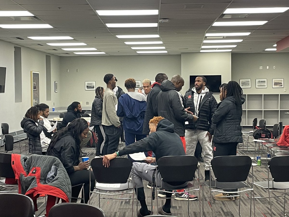 Huskerpsych's tweet photo. #tbt to yesterday’s launch of our first Black Student Athlete Support Group! We are privileged to work with amazing #Huskers student athletes every day in this program and thank our coaches who also attended! Incredible kick off to #BlackHistoryMonth! #GBR #sportpsychology https://t.co/8K5xdeN5fv