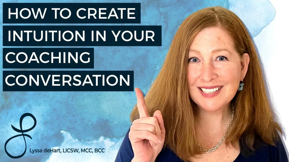 LyssadeHart's tweet image. How do we create intuition in a #coaching conversation? Key ideas around holding the space for the client to include a series of questions, then asking meaning for the client. Join me for this exploration! bit.ly/3Tj4NN0 

#ICF #professionalcoaching #coachdevelopment