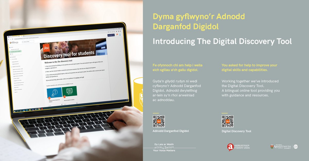 Dyma gyflwyno’r Adnodd Darganfod Digidol 🖥️👨‍💻
#DLW
---
Introducing The Digital Discovery Tool 🖥️👨‍💻
#YVM
