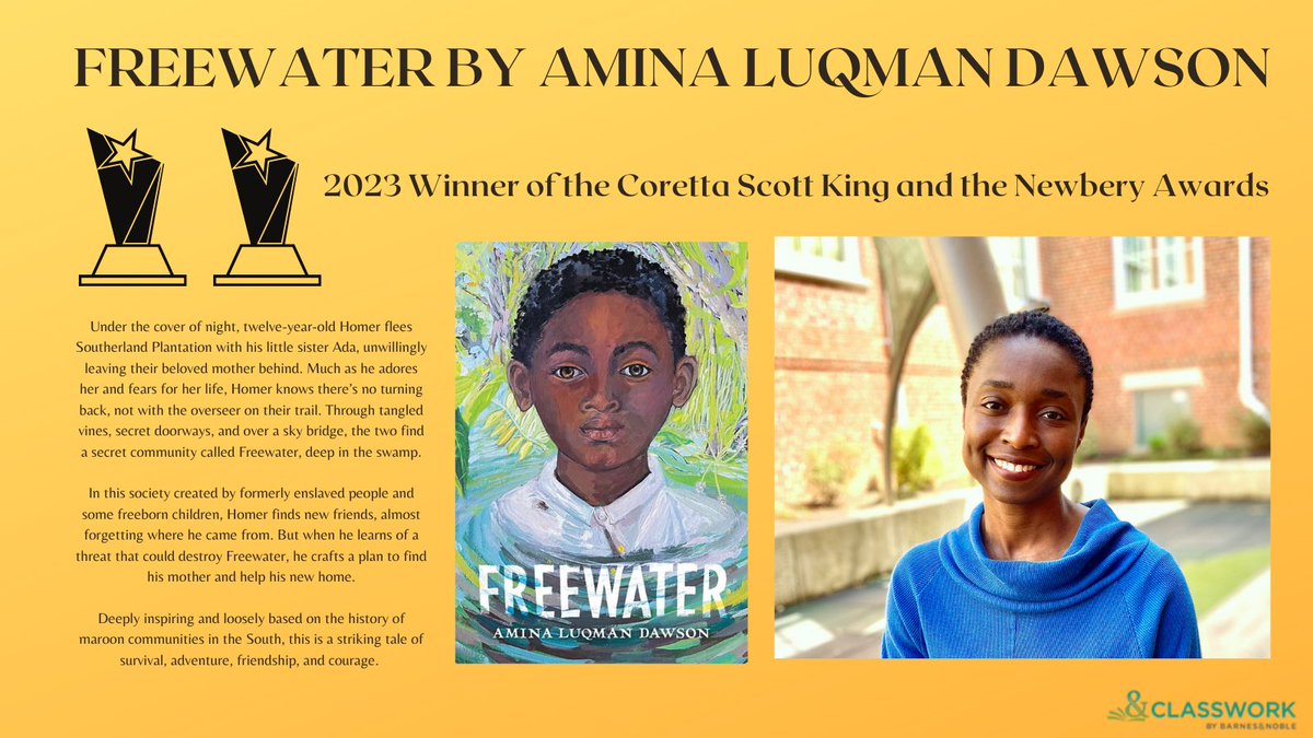 #DiscoveryThursday brings you Freewater by @AminaLuqman winner of the #corettascottkingaward and the #newberyaward for 2023!! This is the perfect book to help celebrate #BlackHistoryMonth .