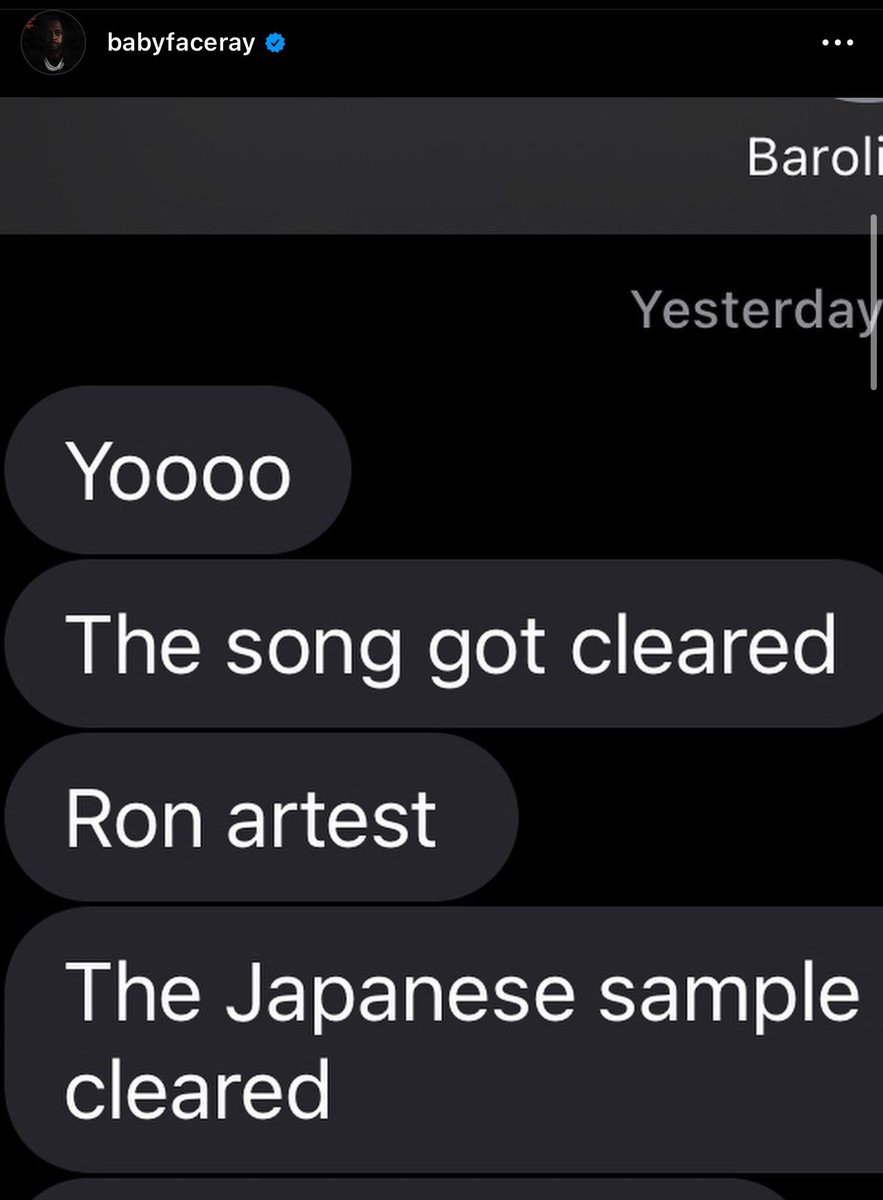 STRAPPEDUS's tweet photo. It looks like Babyface Ray’s fan-favorite leaked song ‘Ron Artest’ will be releasing on streaming platforms 🎉🔥 https://t.co/AJgBAGYbPP