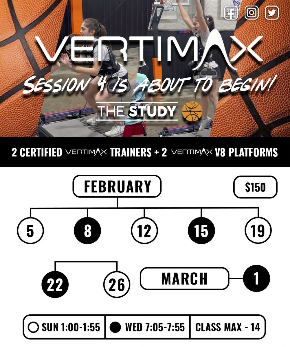 Sign up today!!  <a href="/TeamVertimax/">VertiMax</a> #Thestudy🏀 #Training #development #basketball