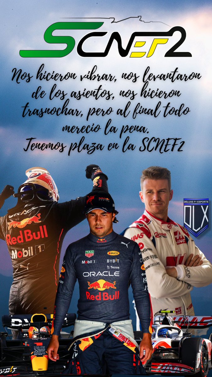 deluxef1esports's tweet photo. Ayer vivimos las PreQualys de @F1Friendscup #scnef y aún nos estamos recuperando.
#f122 #f1esports #esports #formula1game #f1 #formula1 #monsterenergy #latido #f1 #deluxebeef #godlx https://t.co/kYjQB2jnpK