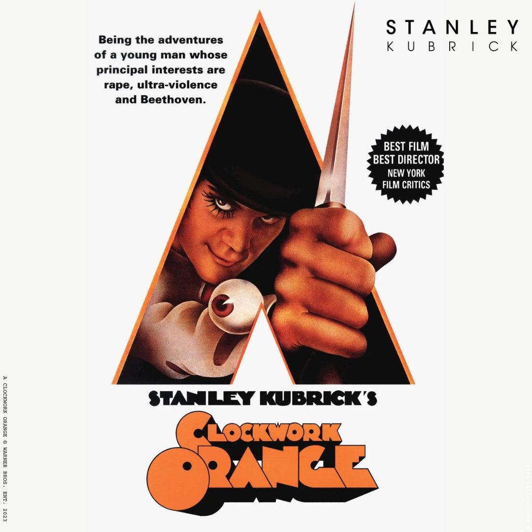 Stanley Kubrick on X: Welly well well well A Clockwork Orange was  released in the US #OnThisDay, 1972. Having been awarded an X rating in its  original release, Kubrick replaced around 30