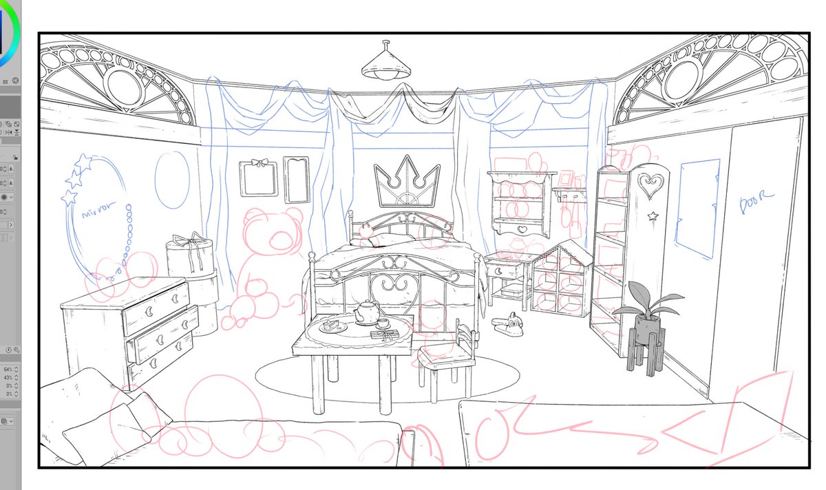 It's coming along cutely.
I've been lining for 2 hours I need to go shower asdfasdf I forgot the time. 
