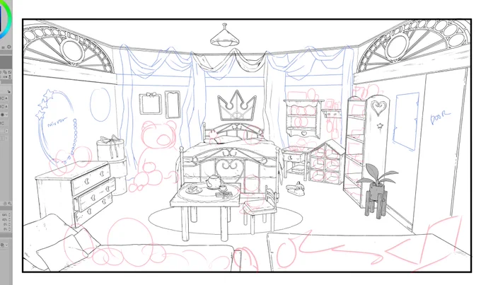 It's coming along cutely.
I've been lining for 2 hours I need to go shower asdfasdf I forgot the time. 