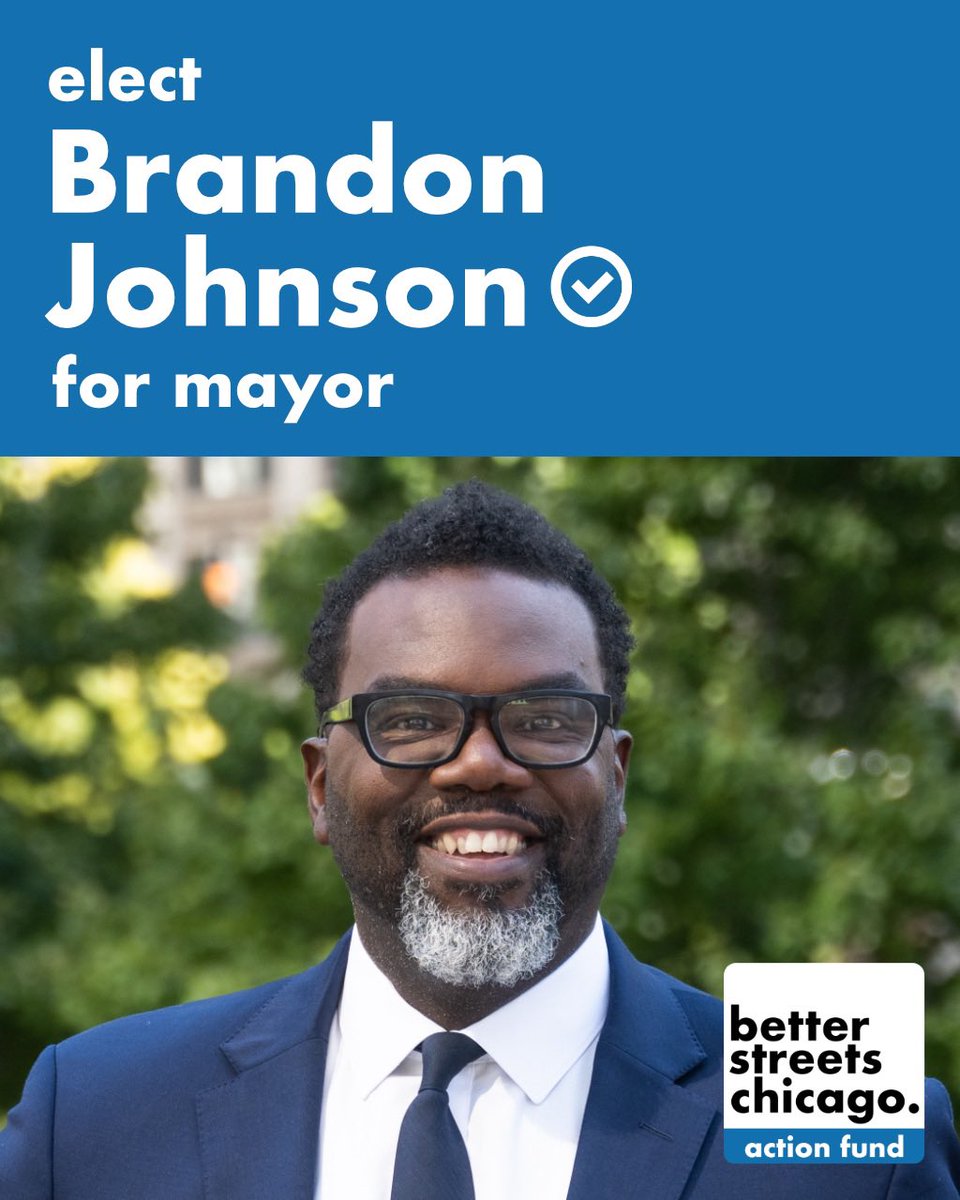 We believe <a href="/Brandon4Chicago/">Brandon Johnson</a> is the right choice for Mayor of Chicago. He listens and collaborates — and builds bridges instead of raising them.

He understands that our transportation systems are failing us, and we believe he will fight for better for all Chicagoans.