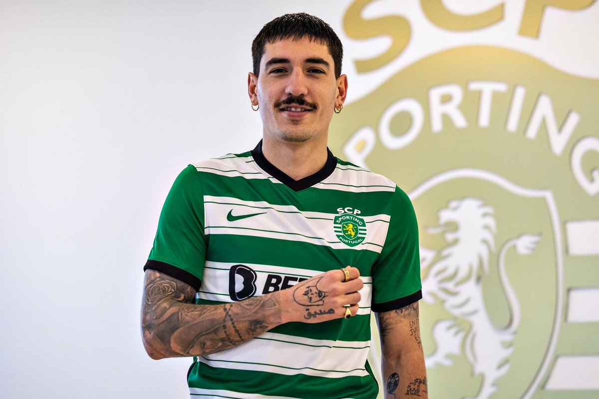 B24PT's tweet photo. Bellerín: "Vir para o Sporting significa sobretudo muita alegria, vir para o maior clube de Portugal é uma opção muito boa." https://t.co/6EE3wQlwyL