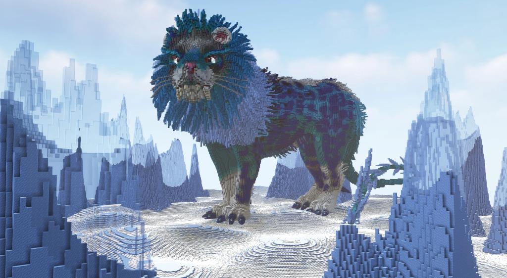 OperAsper's tweet image. It became frosty... Is that a lion?
Built by @OperaliX &amp;amp; @Aspera_2704
#Minecraft #Minecraftbuilds #minecraft建築コミュ #organic #Minecraft建築