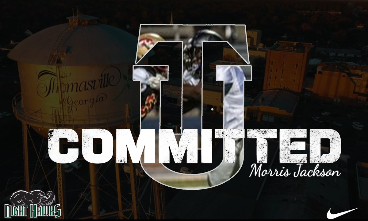 I’m truly blessed to say that I am officially Committed to Thomas University!!💚🖤 #GoNightHawks <a href="/BlairHarrison44/">Blair Harrison CAA</a> <a href="/andywolfrum/">Coach Andy Wolfrum</a> <a href="/NightHawksMFB/">TU Football</a>