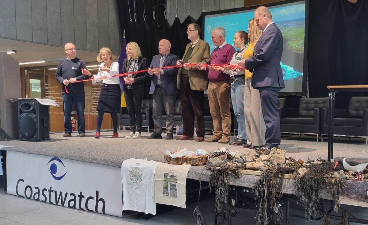 agtise's tweet photo. @coastwatch_ire exhibition opening in Wexford to celebrate #WorldWetlandsDay #GenerationRestoration #ForWetlands @RamsarConv https://t.co/YgKNXZBykz