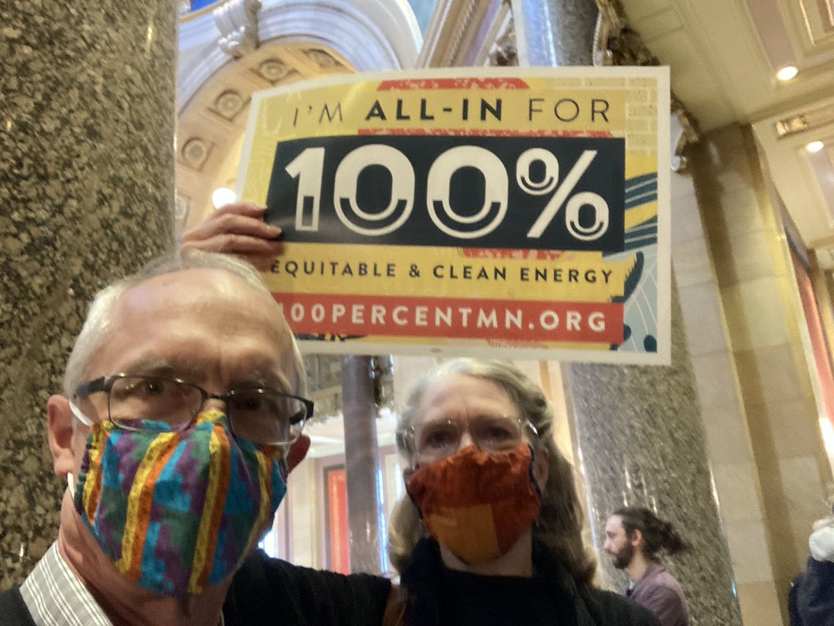 I’m rallying at MN Senate for the floor vote on #100PercentMN bill. Last stop before the governor’s desk! #mnleg We’re counting on you @JohnHoffmanMN