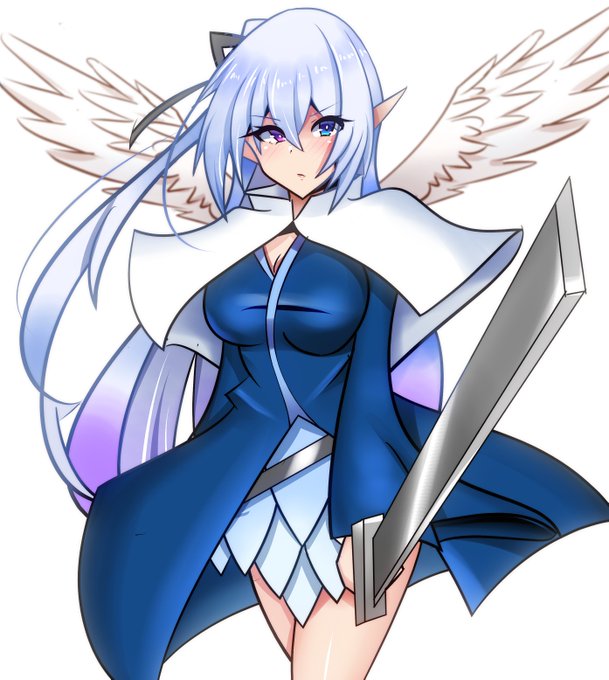 うちの子月女神イリスを描きました。
私が一番最初に作り出したオリジナルキャラクターで、レヴェリーヴァイスの大元はこの人です。

比較用にイラスト描き始めた初期バージョンも置いておきます… 