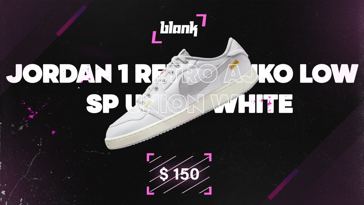 Jordan 1 Retro AJKO Low SP 'Union White' dropping on 4th of February🔥🥵 @BlankProxies users are ready to lock in their pairs😎 Are you going to join us?🤨