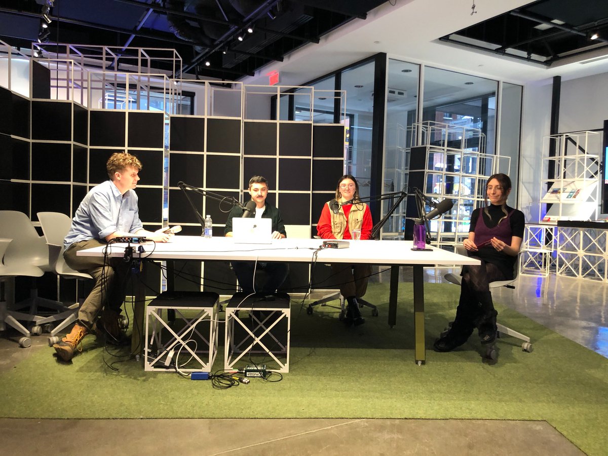 What a great crew of both former and current AbTeC-ers! 🤩 Last week, <a href="/MaizeLongboat/">Maize Longboat</a> , Kahentawaks Tiewishaw and Vanessa Racine gathered for the ‘Indigenous Perspectives on Educational Games’ panel organized by <a href="/SWBdejong/">🎮🎲 Scott DeJong</a>  as part of Bad Game Arcade at <a href="/cu4thspace/">4TH SPACE Concordia</a> 👾