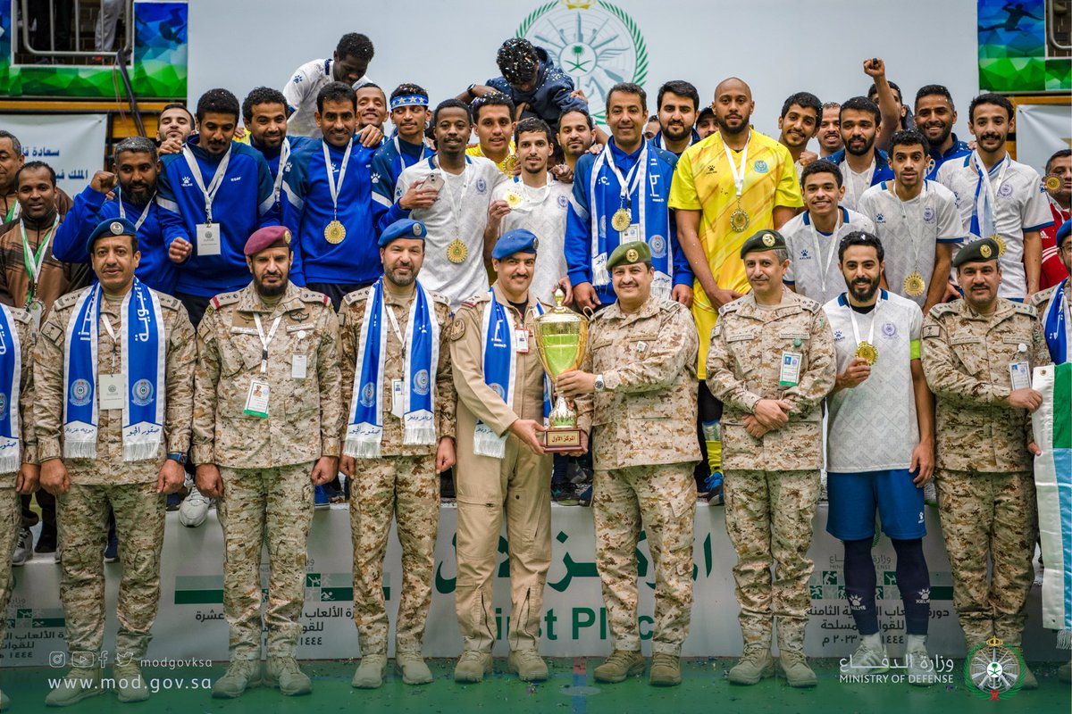 modgovksa's tweet photo. منتخب #القوات_الجوية يحصد ذهبية «الرماية» وكأس «قدم الصالات» في دورة الألعاب الرياضية الـ 18 للقوات المسلحة.

#دورة_الألعاب_الرياضية_للقوات_المسلحة https://t.co/IeIPe2Eqqr