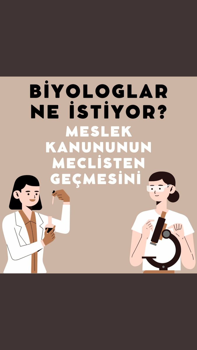 meryemmagca's tweet photo. Öğrenci, mezun ve çalışan bütün Biyologların bir isteği var

@mustafaelitas
@RTErdogan
@tcbestepe
@metinbulut23
@AvOzlemZengin
@Akparti
@yilmaz_ismet58
BiyologYasası GündemeAlınsın https://t.co/wTtutZ99vF