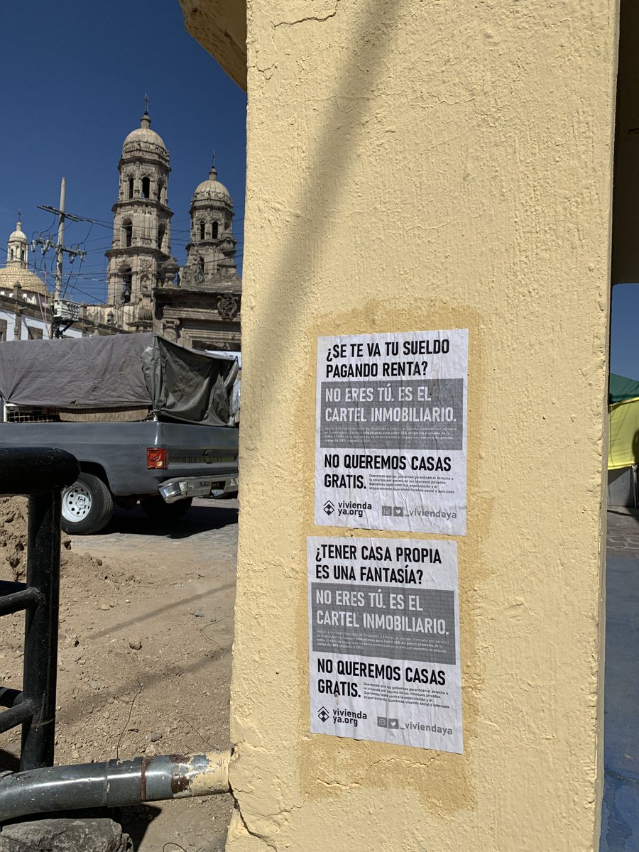 En Zapopan también se escucha: La vivienda es un derecho humano y los gobiernos no pueden dejar su acceso al capricho del mercado. Urge vivienda social y adecuada. Urgen leyes contra la especulación y acaparamiento. #ViviendaYa