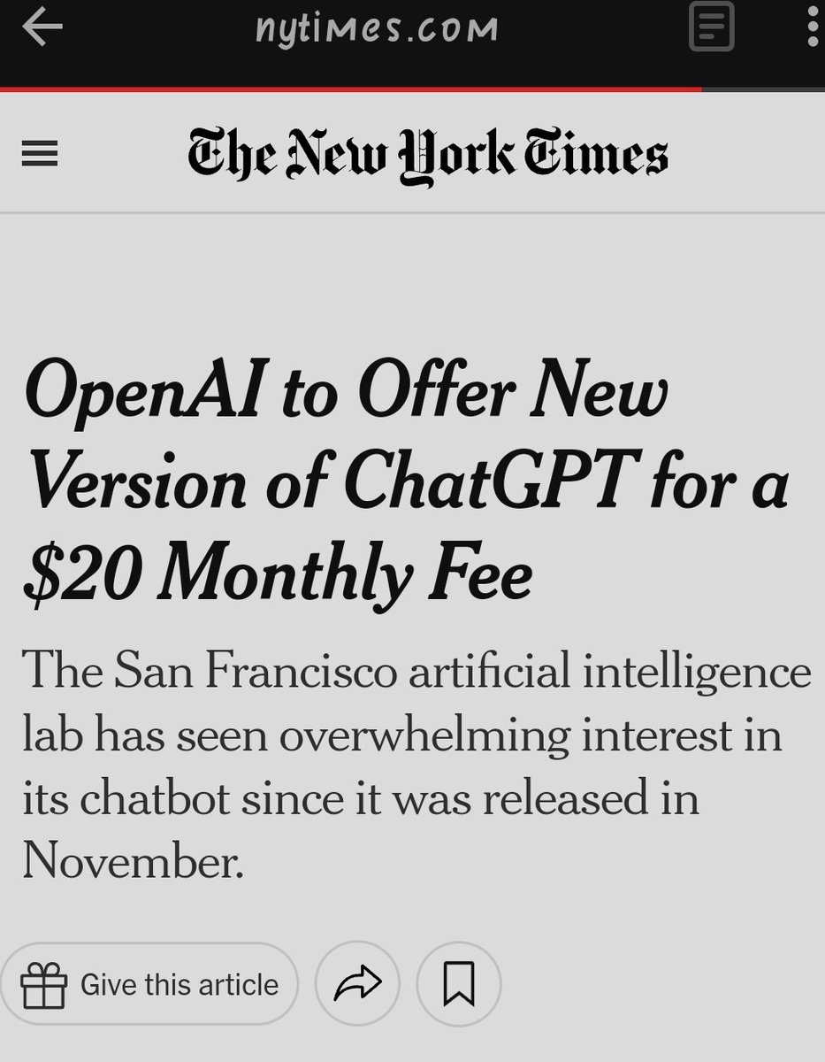 Everything is not free, at least now 

#ChatGPT #ChatGPTGOD