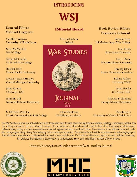 Happy to be part of this new project! Looking forward to new and interesting scholarship on war.