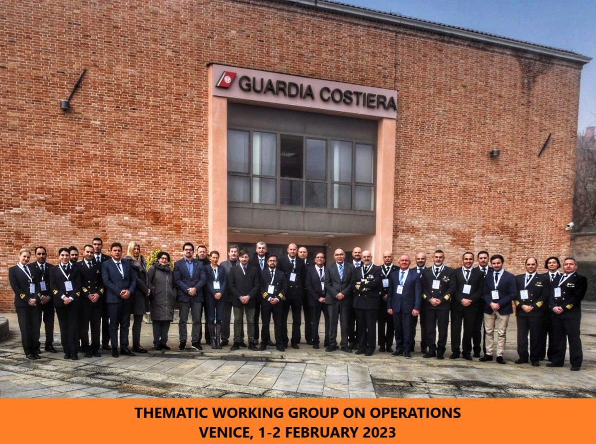#DiarioOperativoDiBordo #Day3
Conclusi a Venezia i lavori del Thematic Working Group on Operations. Approvato workplan2023, che prevede esercitazione #SAR internazionale nella regione adriatico-ionica e l'aggiornamento degli accordi #SAR (1/2)