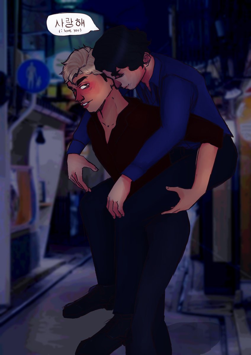 NekoIrene24's tweet photo. I had the honor to the art for @kiyommunism fic for the @tipsyomibb  (fic below) https://t.co/Hr6sKNEEx6